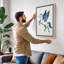 Winged Horse Rising Minimalist - Wrapped Canvas-401284646-401284652