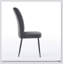 Ensemble de 2 chaises de salle à manger réglables en velours gris foncé-450961902