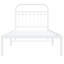 Vidaxl Bed Frame with Metal Headboard-101310380-101310379