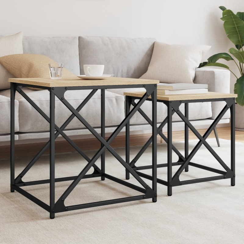 Knepp Four Leg Coffee Table, Sonoma Oak