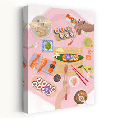 Sushi Brunch Contemporary Wall Art Print