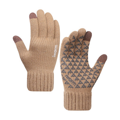 Gants chauds en tricot pour homme