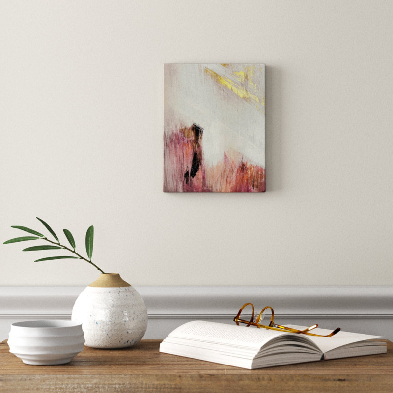 « Sunrise 2 »-impression d’art graphique, H 10 po x l 8 po x P 2 po, Toile tendue, Pas de tapis