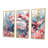 Pink Grey Hunting Shark Watercolor I - Sharkwall Art Wall Art Living Room Set-1294323891-1294324548