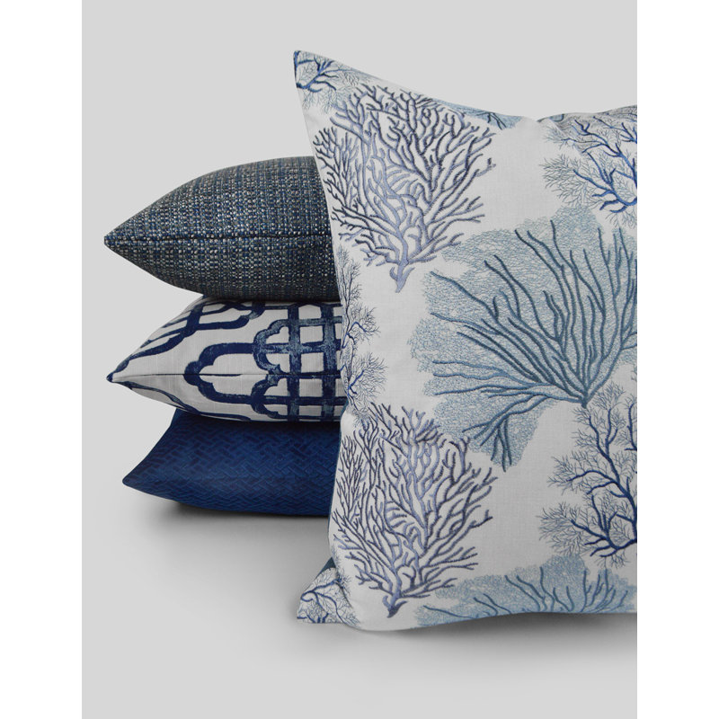 Jackie O Pillow Cover & Insert, Square 36", Cinnabar