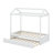 Twin Size House Bed With Trundle, Can Be Decorated