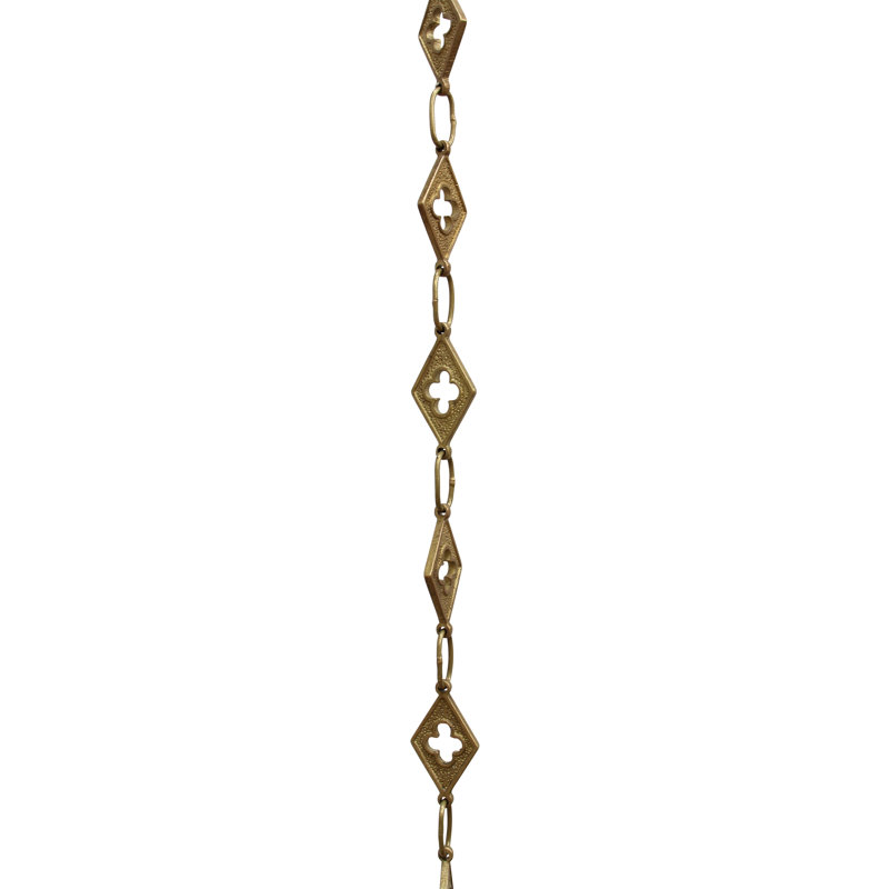Lustre soudé Motif Link, Laiton antique, H 12 po x l 1,02 po x P 0,14 po