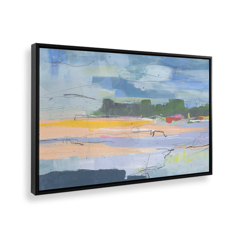 «Twilight's First Glow», reproduction sur toile, Cadre flottant noir satiné, H 34 po x l 50 po x P 1,75 po