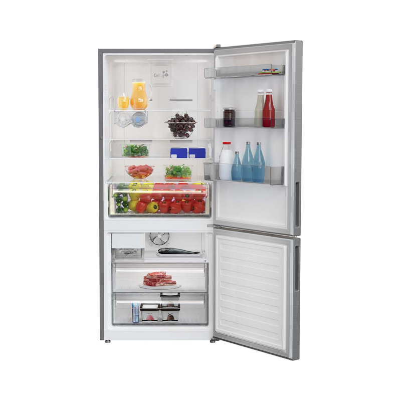 Blomberg 28" 13.8 Cubic Feet Bottom Freezer Refrigerator with Internal Ice Dispenser