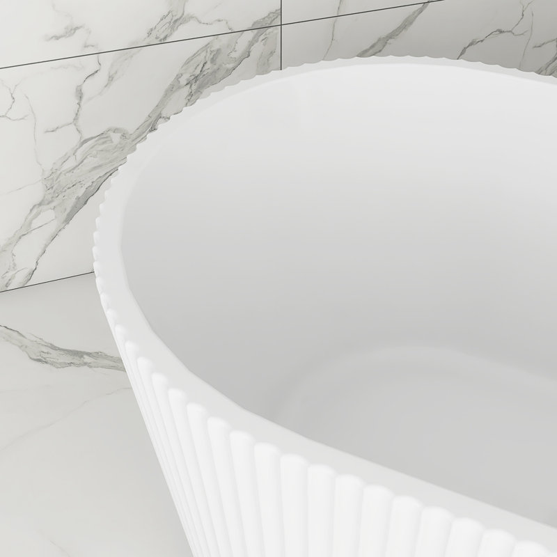 59'' Acrylic Freestanding Soaking Bathtub