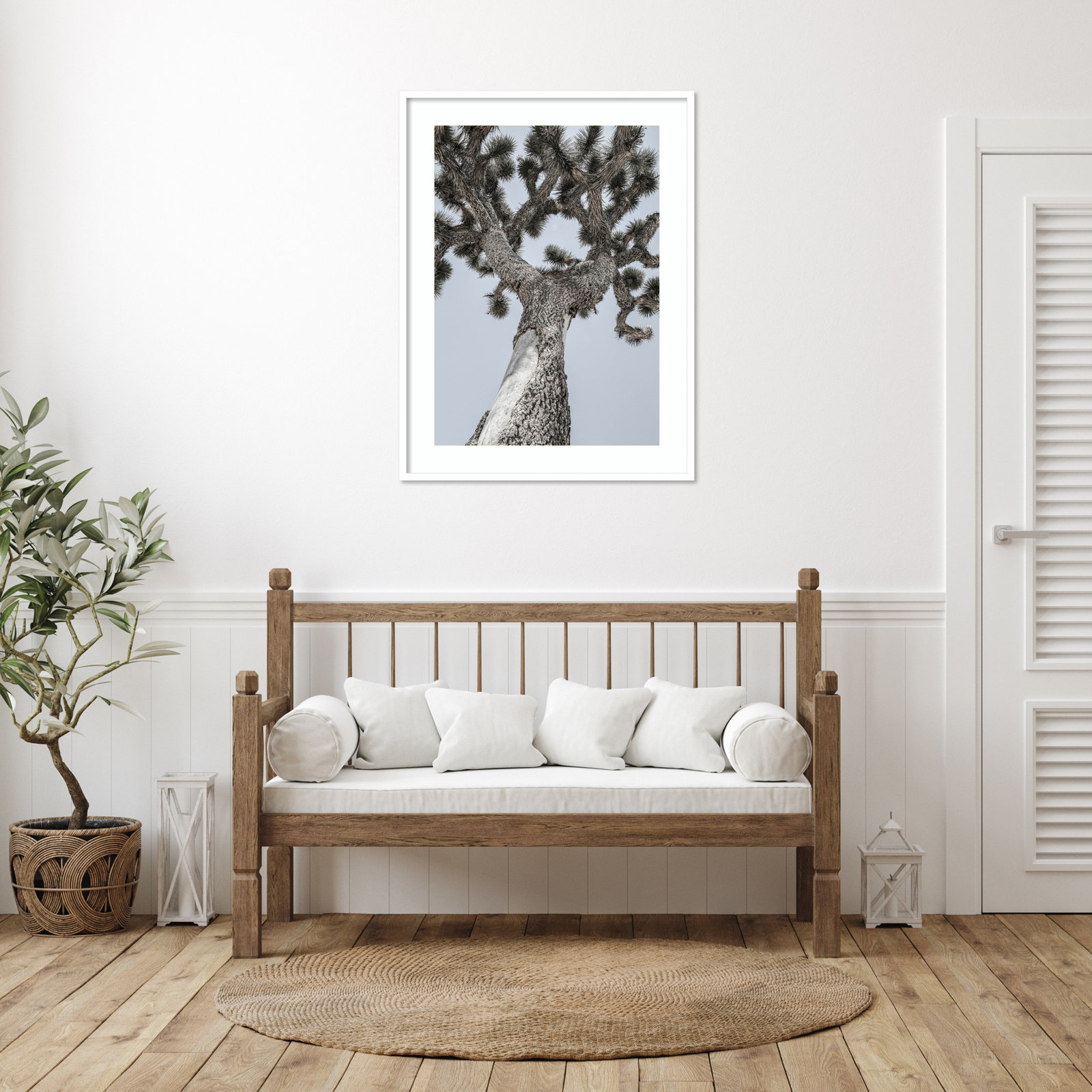 Joshua by Shot by Clint Wood Framed Wall Art Print, White , 41" H x 31" W