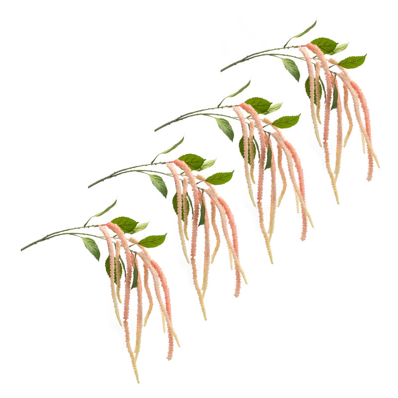 Tige florale Amaranthus (ensemble de 4), Rouge