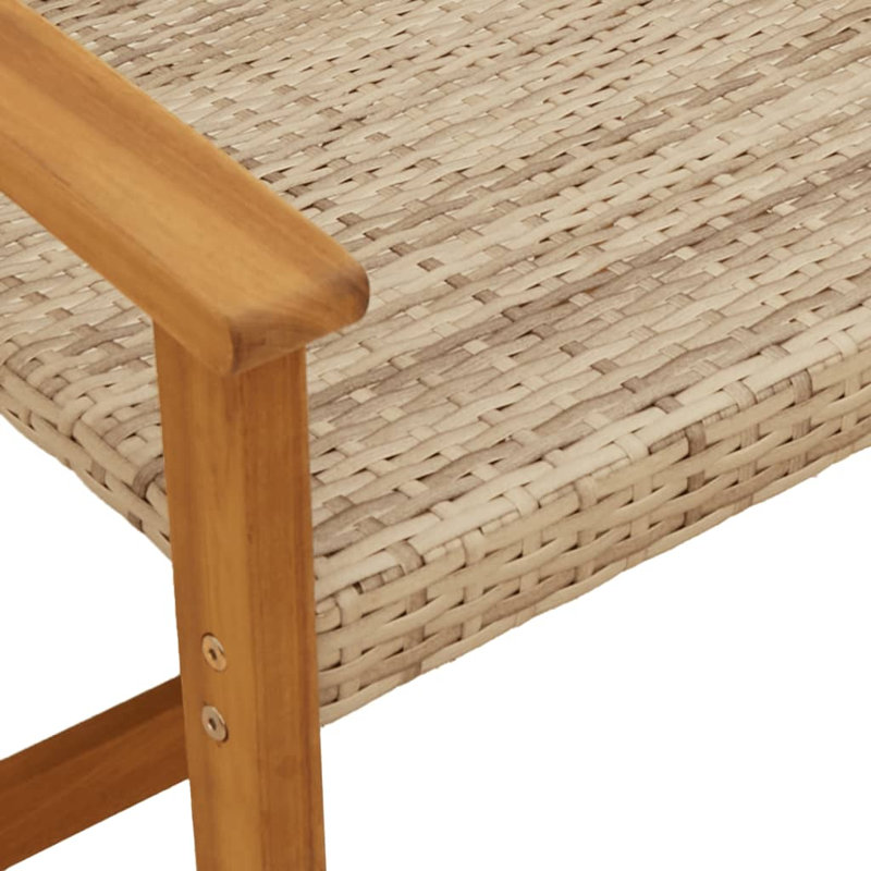 Osmil Outdoor Lounge Chair, Beige/Brown