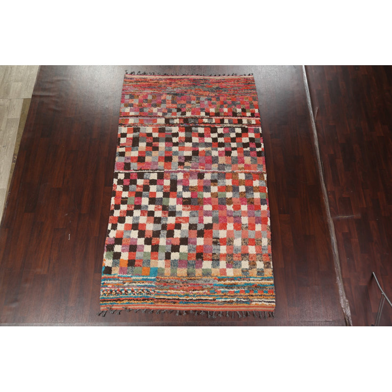 One-of-a-Kind 5'11'' X 9'11'' New Age Wool Area Rug in Multicolor