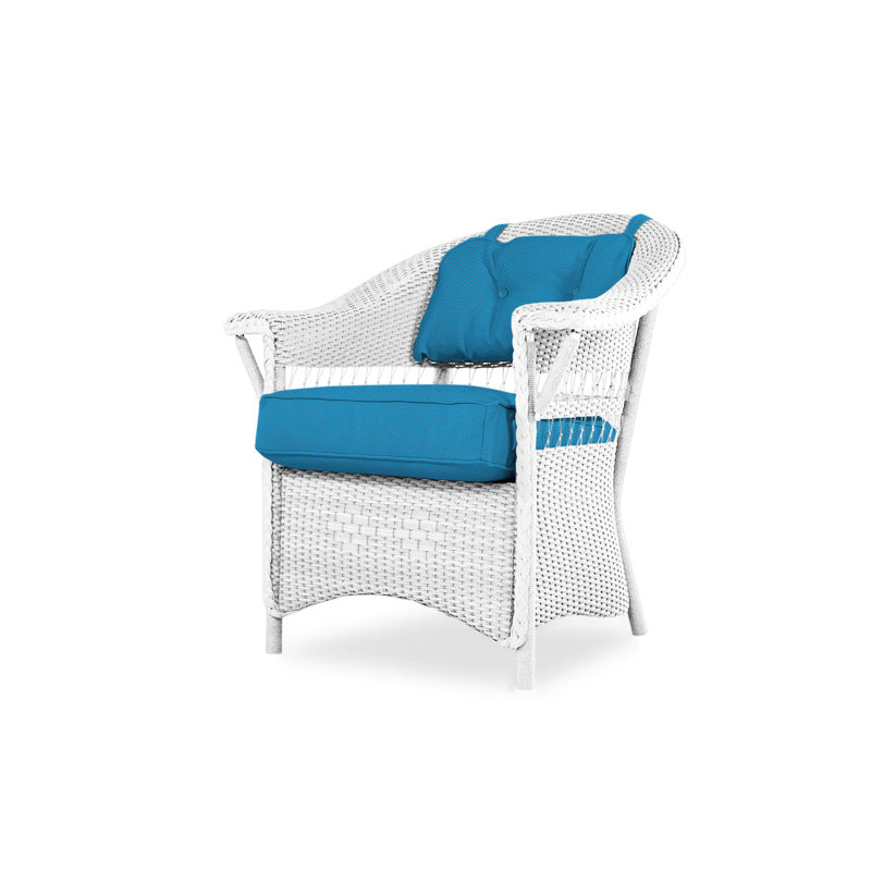 Nantucket Outdoor Dining Armchair, White, Serene Spa