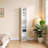 8-Tier Adjustable Shelf Bookcase With Wavy Border Design-373953536
