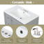 Meuble-lavabo 30 po avec lavabo, une porte avec tablette et trois tiroirs, porte à fermeture en douceur, gris-936591649