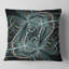Coussin décoratif fleuri vert foncé-30611925-30611928