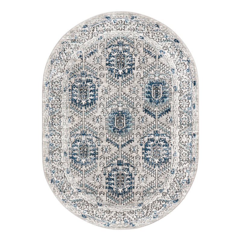 Weingartner Abstract Indoor Rug, Oval 4' x 6'
