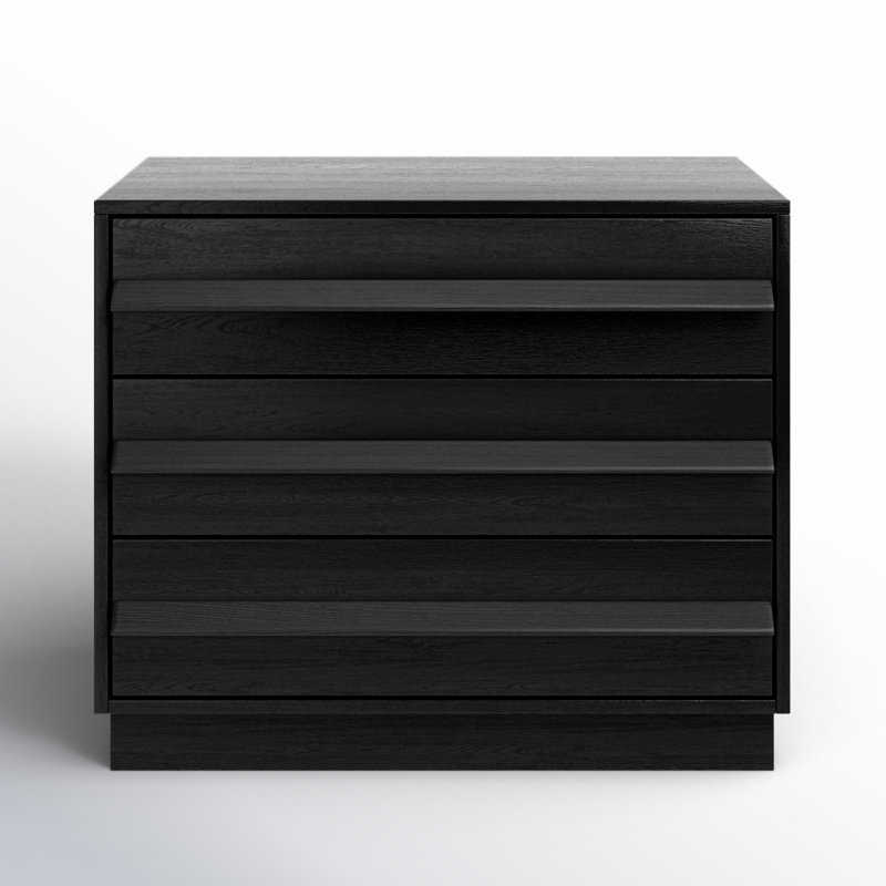 Sauger 35'' W 3 - Drawer Dresser, Black
