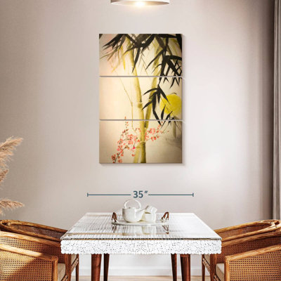 Bambou Harnek et fleurs de prunier