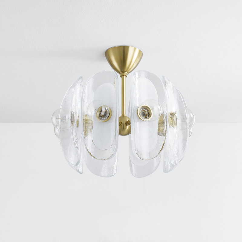 Plafonnier semi-encastré 8 lumières Hilo
