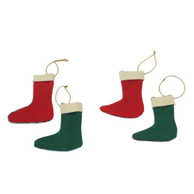Ensemble d’ornements en chaussette 4 pièces