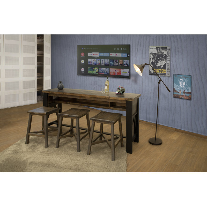 Loft Brown Solid Wood Counter Stool, Counter Stool (24” Seat Height)