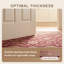 Tapis Butte2 traditionnel à motif floral intégral rouge, vert, or, crème et rose, antidérapant, à poils courts, pour l'intérieur et l'extérieur, adapté aux animaux domestiques, salon, chambre, salle à manger, entrée, couloir, bureau, lavable-1868159438