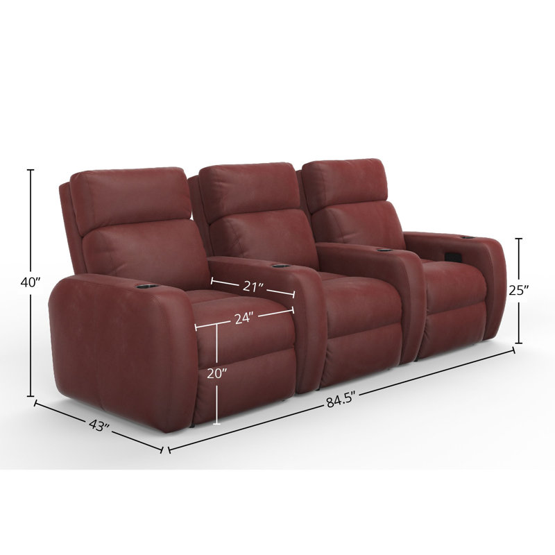 Leather Recliner, Cetus Fire