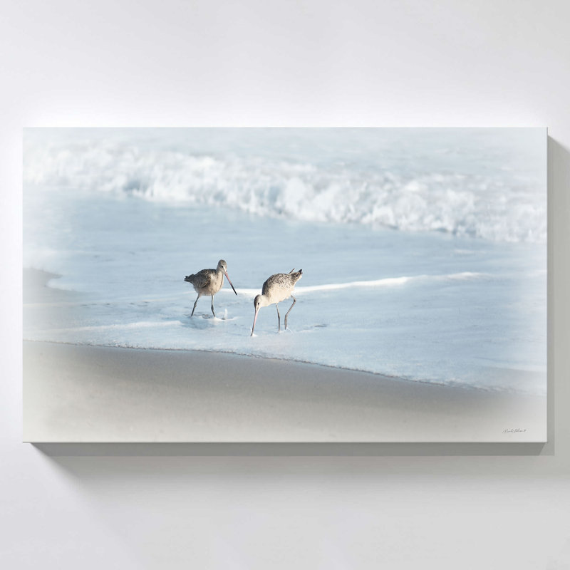 "Sandpipers I" par Rhonda Addison, reproduction sur toile, H 18 po x l 30 po x P 1 po