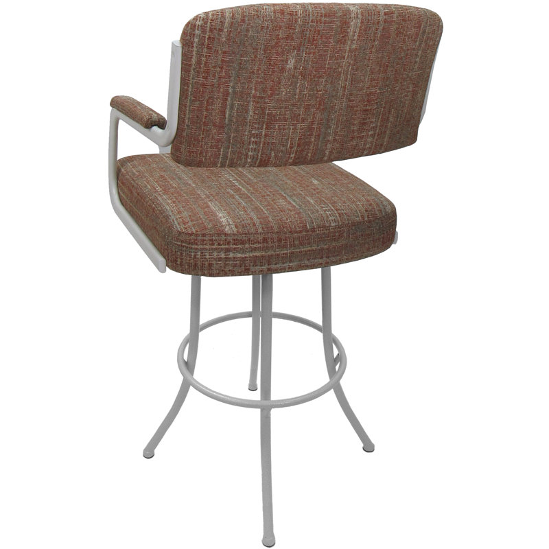 Tabouret de bar rotatif 30 po Chauna, Blanc