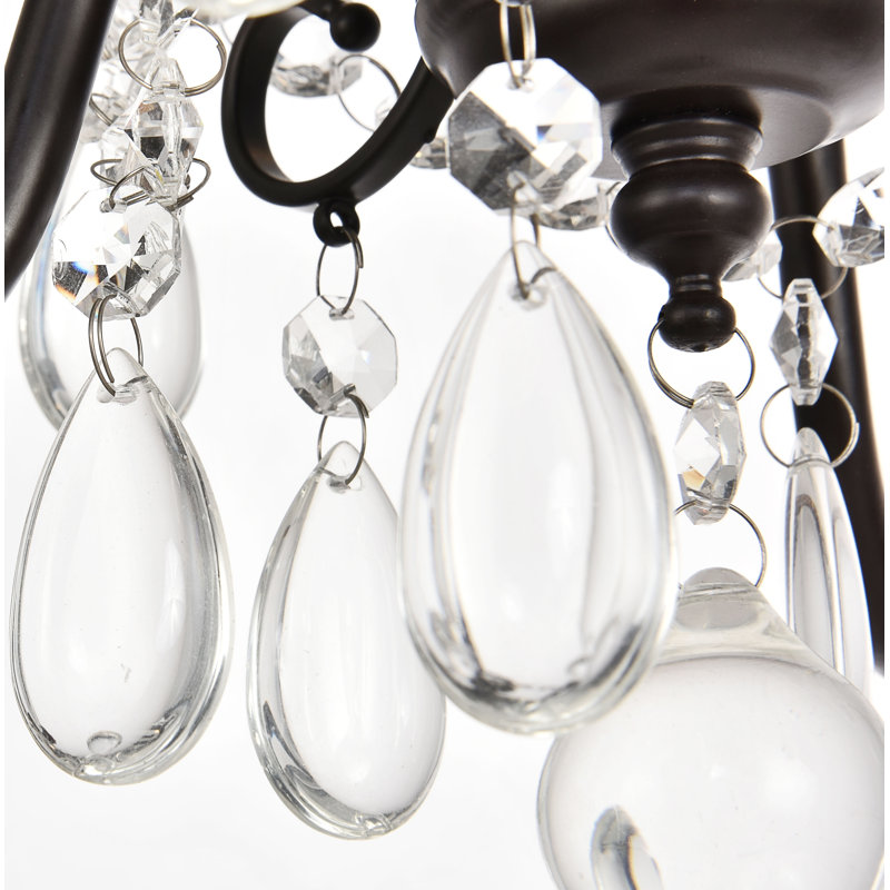 Lustre classique à 3 lumières de style chandelier Julienne