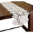 Shimmer Snowflake Embroidered Cutwork Table Runner-22250069