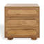 Lesliette 3 Drawer Wood Nightstand