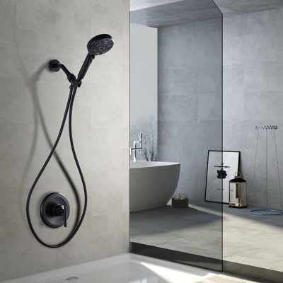 Single-Handle 7 -Spray Wall Mount Shower Faucet