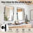 Modern Tilting Bathroom Vanity Wall Mirror | Stainless Steel Pivot Frame-312209432-306535564