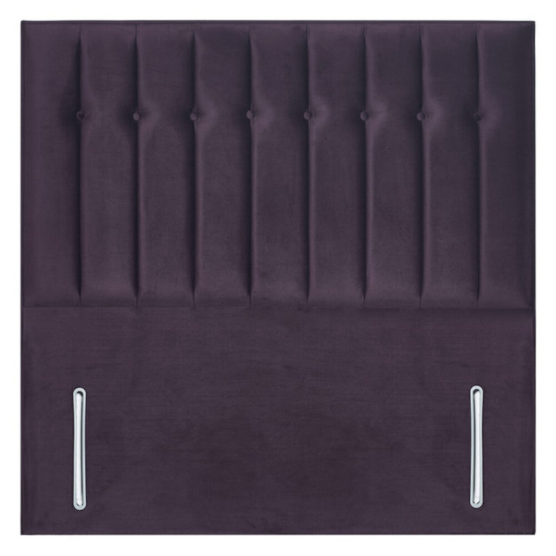 Robbins Upholstered Headboard, Single (3'), Plush Plum, Velvet