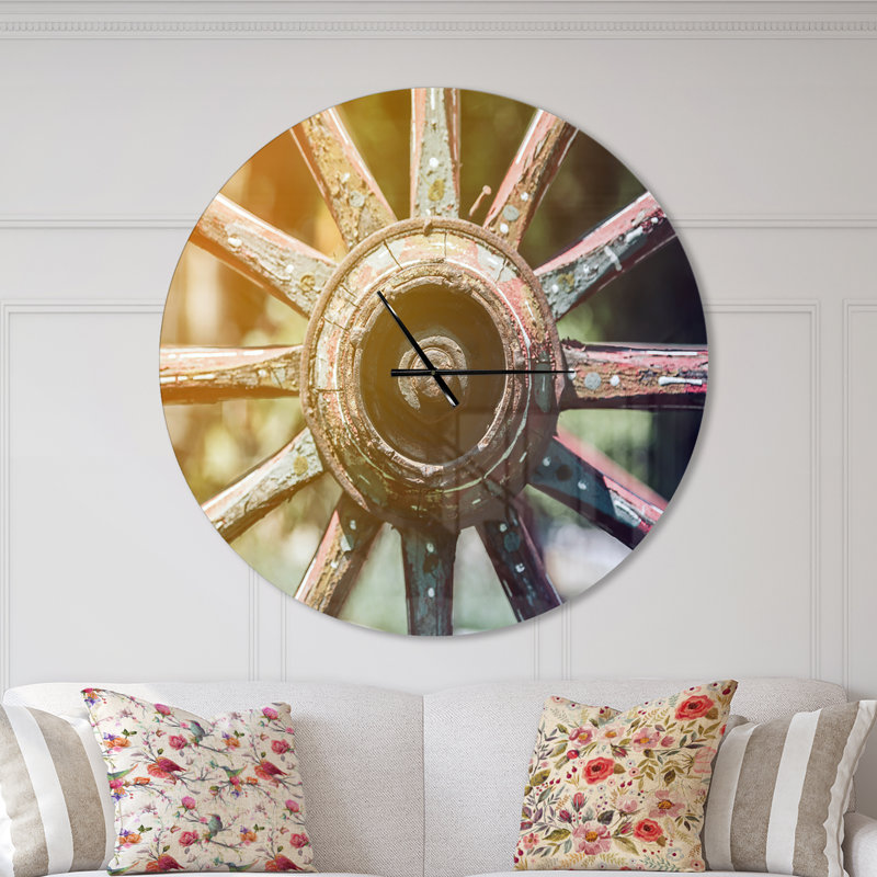 Horloge murale Swigart Farmhouse Designart, Surdimensionné