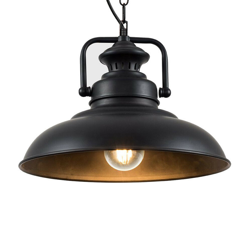 Lacluta 1 - Light Black Dome Pendant