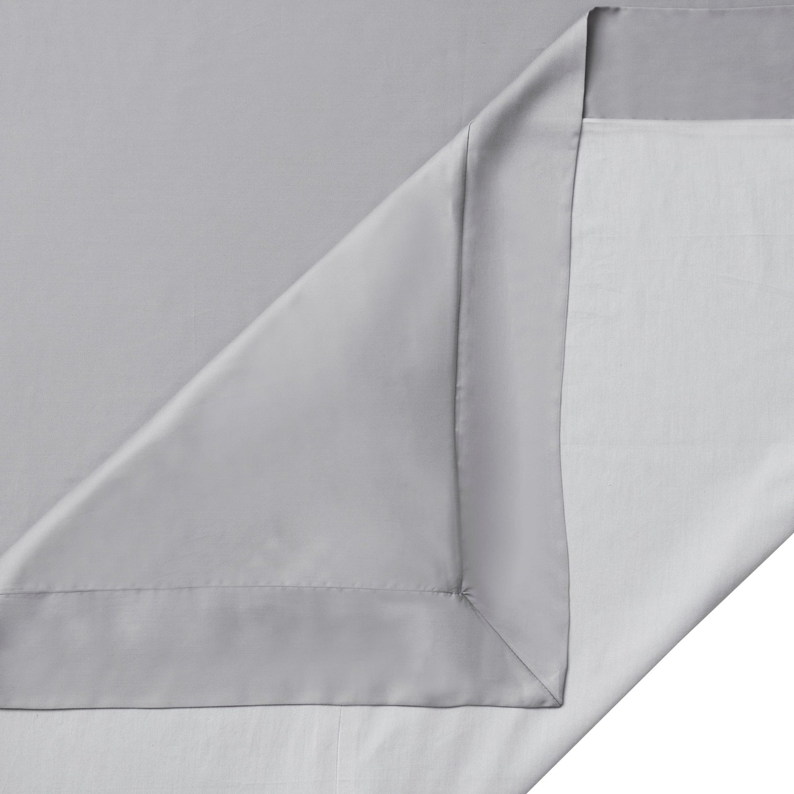 Lyocell Duvet Cover Set, Gray, Queen Duvet Cover + 2 Standard Shams