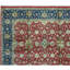 Tapis vin et bleu noué à la main de haute qualité