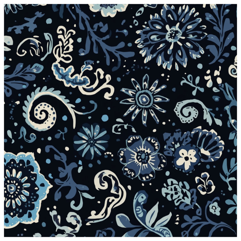 Couvertures complexes à motif floral, 60 po L x 80 po H