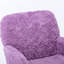 Chaise de bureau, chaise de bureau en poils de lapin artificiel avec base en métal, chaise de bureau pivotante réglable, chaise de coiffeuse-1917518610