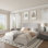 Base de lit tapissier avec tête de lit Haden