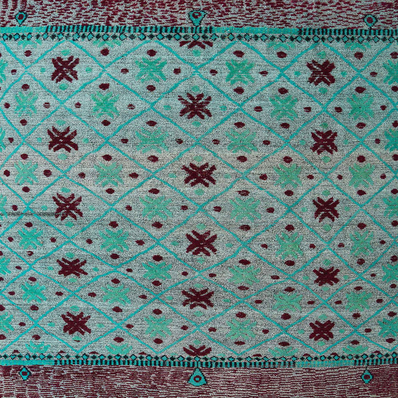 Abstract Indoor Rug, Square 3'