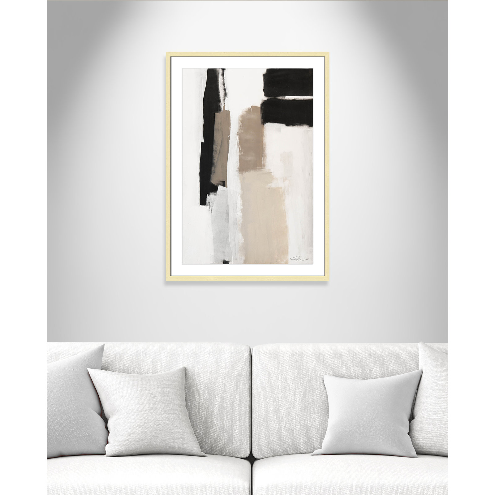 Earth Scapes II Print, 35.5" H x 25.5" W x 1.25" D, Gold Matted Picture Framed