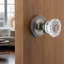 Classic Rosette with Crystal Door Knob-1060249237