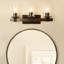 Berumen 3-Light Dimmable Matte Black Vanity Light