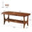 47.24" Mid-Century Modern Rectangle Solid Wood Coffee Table for Living Room